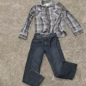 Nautica jeans and an urban pipeline shirt